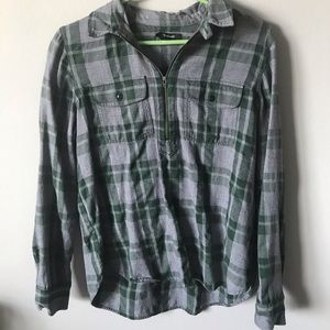 Madewell Flannel with Quarter Sip